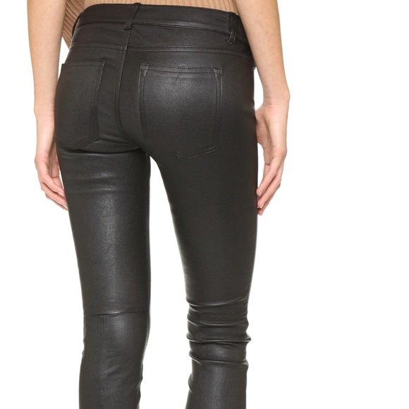 5 pocket leather pants